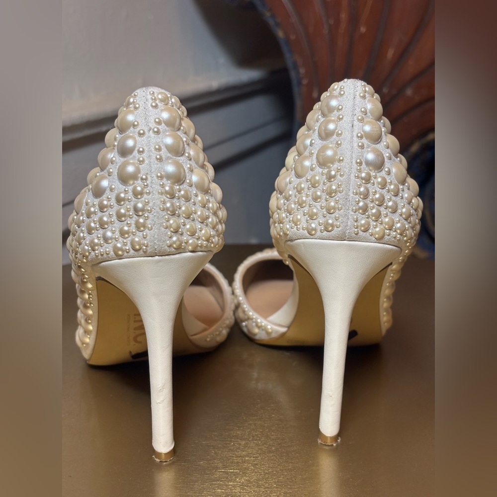INC Women's Kenjay d'Orsay Pumps, Created for Macy's Pearl Embellished - warn 1x - Picture 4 of 8